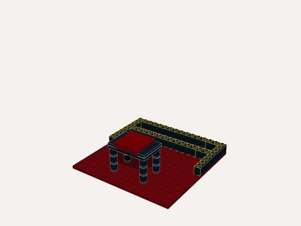 Classic Upright Piano and Stool · Step 8
