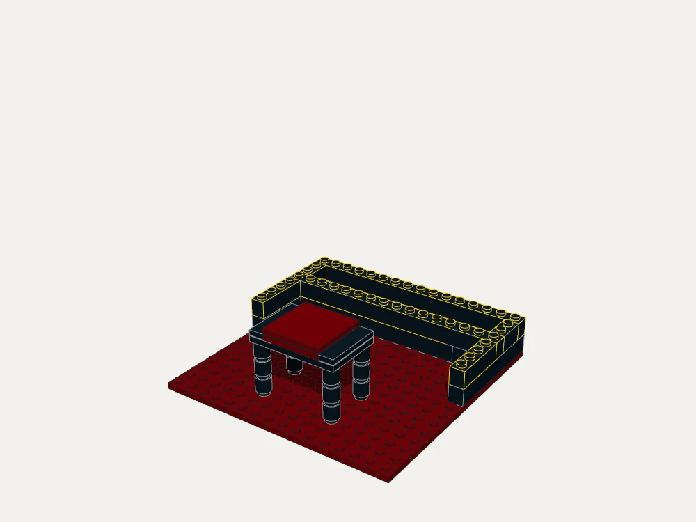 Classic Upright Piano and Stool · Step 9
