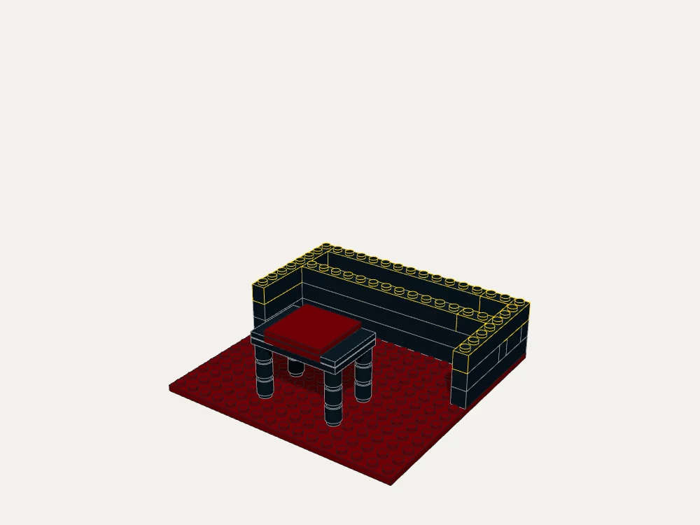 Classic Upright Piano and Stool · Step 10
