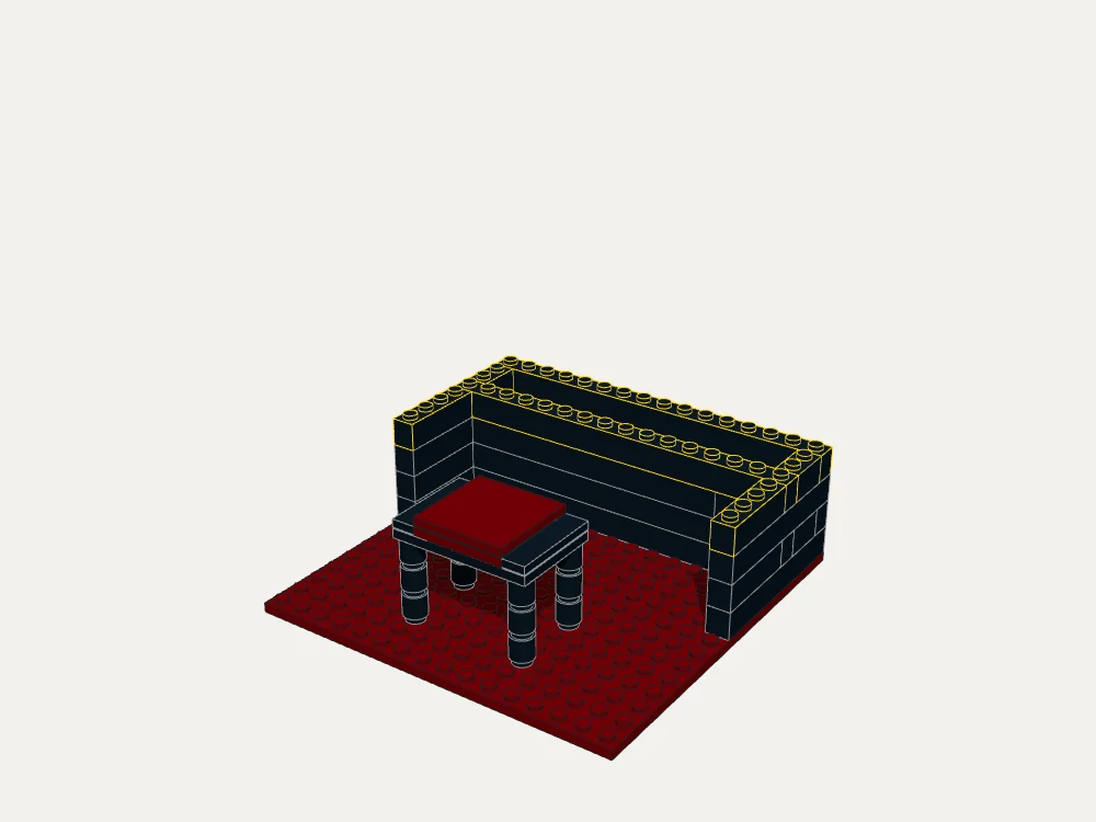 Classic Upright Piano and Stool · Step 11